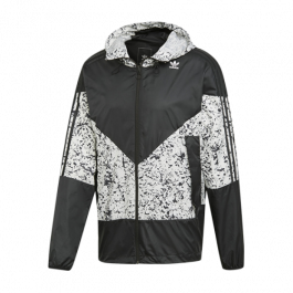 adidas white and grey windbreaker