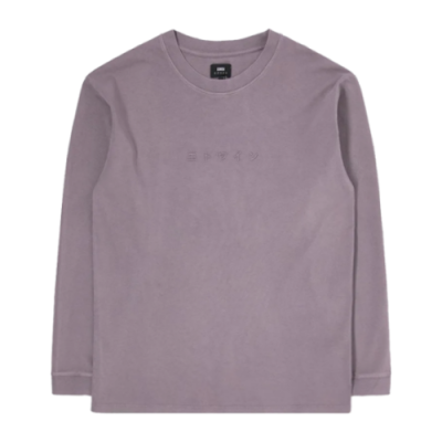Marškinėliai Edwin Edwin Katakana Embroidery LS laisvalaikio marškinėliai I030420-0XGNG Violetinė