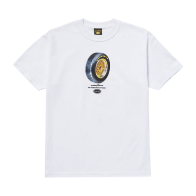 Marškinėliai Huf HUF x Goodyear The Greatest laisvalaikio marškinėliai TS02119-WHT Balta