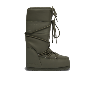 Sezoniniai Batai Moon Boot Moon Boot Unisex Icon Rubber Khaki Boots 14027600-002 Žalias