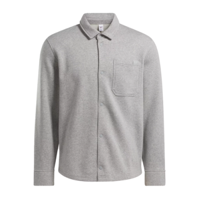 Apranga Vyrams Reebok Classics Unisex Wardrobe Essentials Fleece Overshirt marškiniai 100034608 Pilka