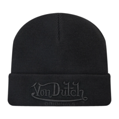 Kepurės Vyrams Von Dutch Originals Flint žieminė kepurė 7050113-BLK Juoda