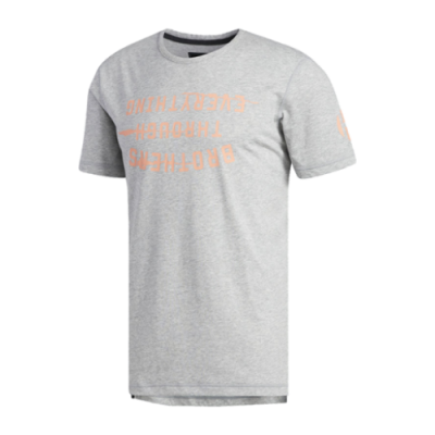 Marškinėliai Kolekcijos Adidas Harden Slogan SS krepšinio marškinėliai CE7313 Oranžinė Pilka